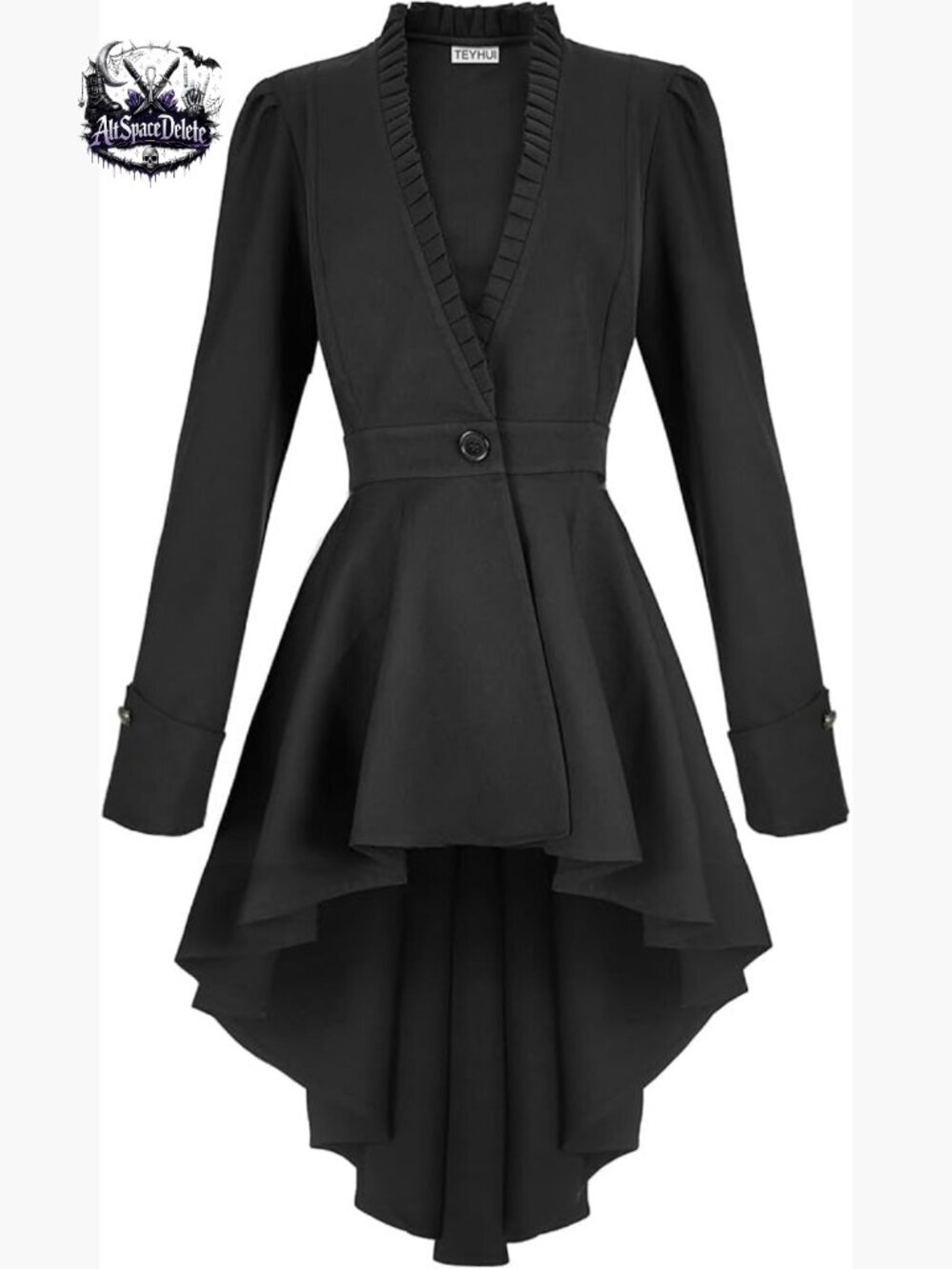 Steampunk Victorian Tailcoat Jacket Women's Fitted Long Sleeve Costume Coat